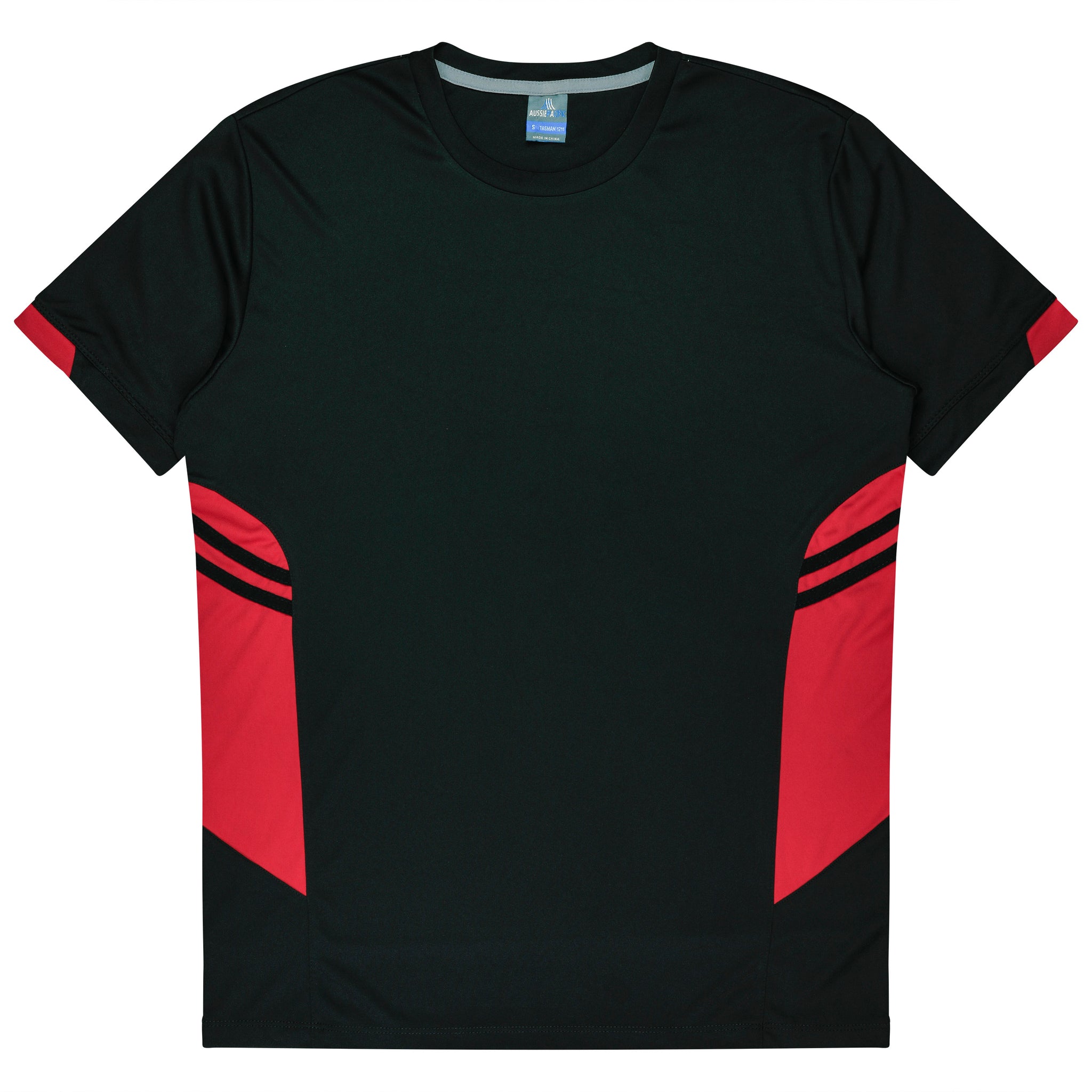 Tasman Mens Tee - Black/Red