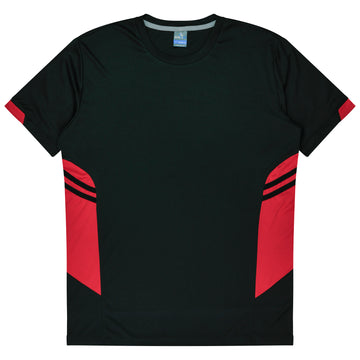 Tasman Mens Tee - Black/Red