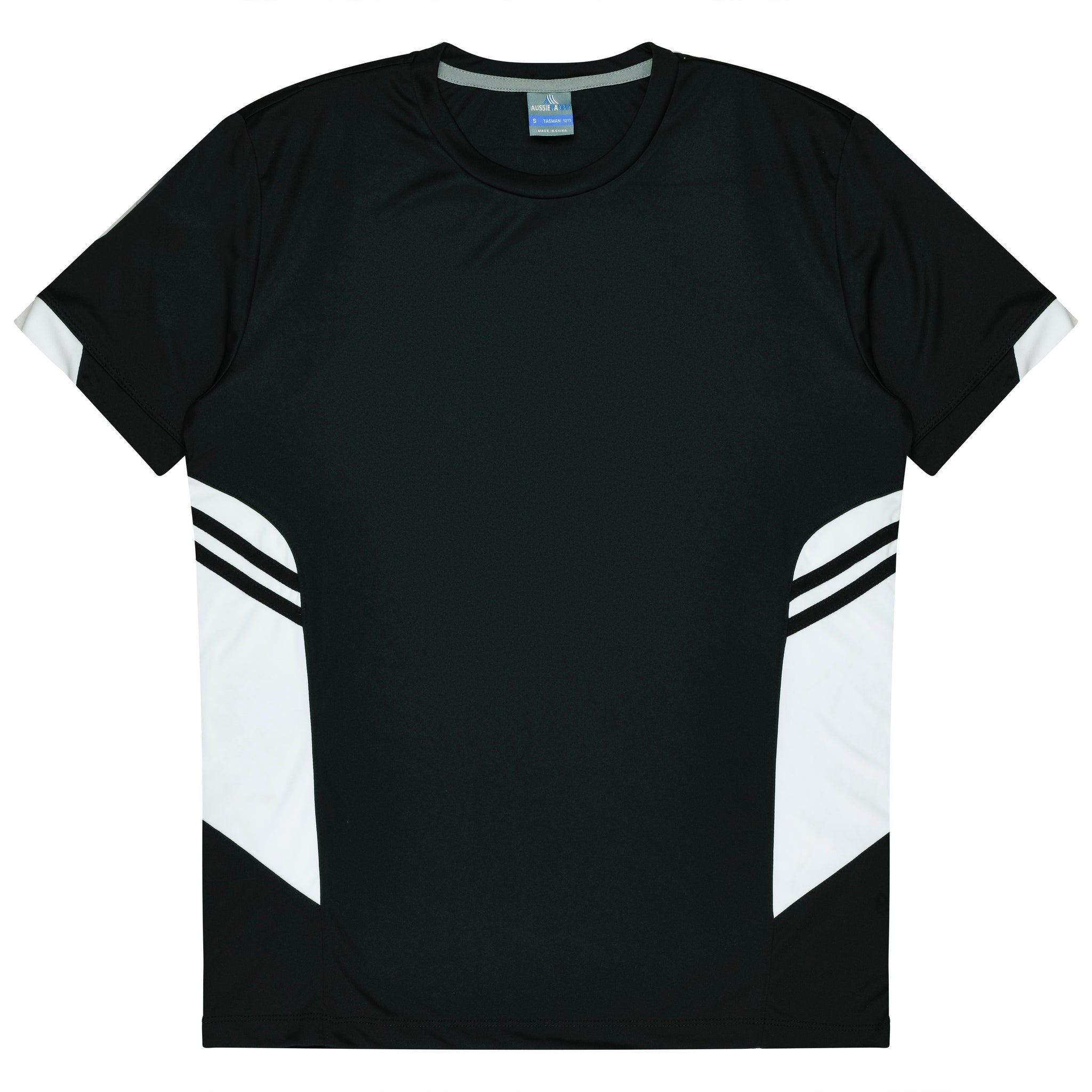 Tasman Mens Tee - Black/White
