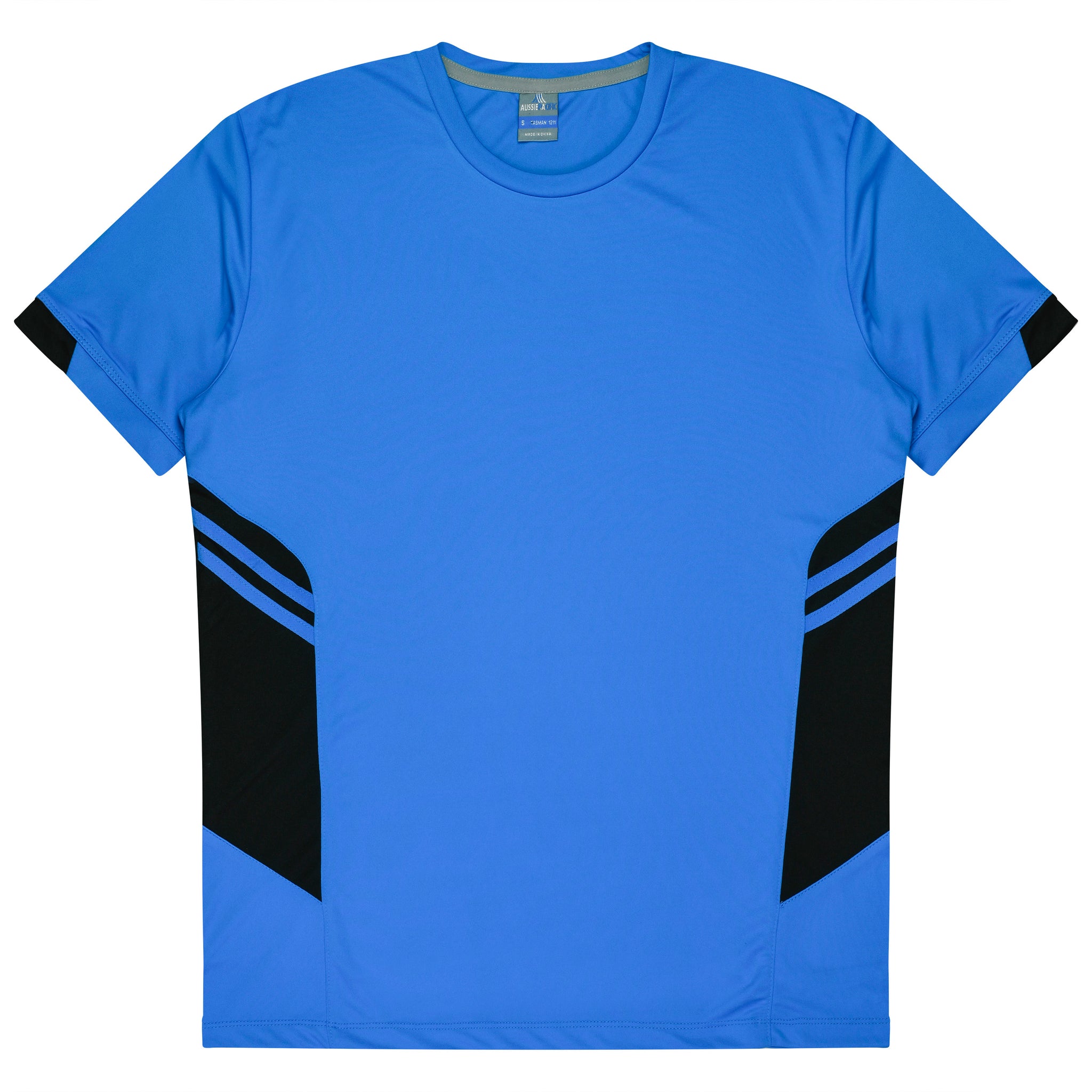 Tasman Mens Tee - Cyan/Black