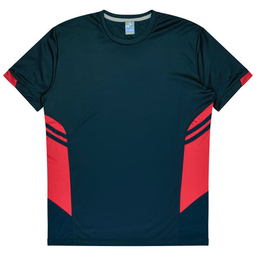 Tasman Mens Tee - Navy/Red