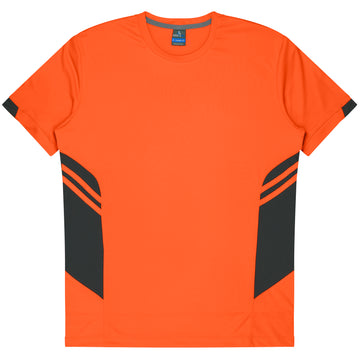 Tasman Mens Tee - Neon Orange/Slate