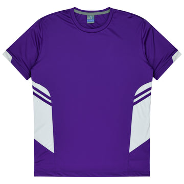 Tasman Mens Tee - Purple/White