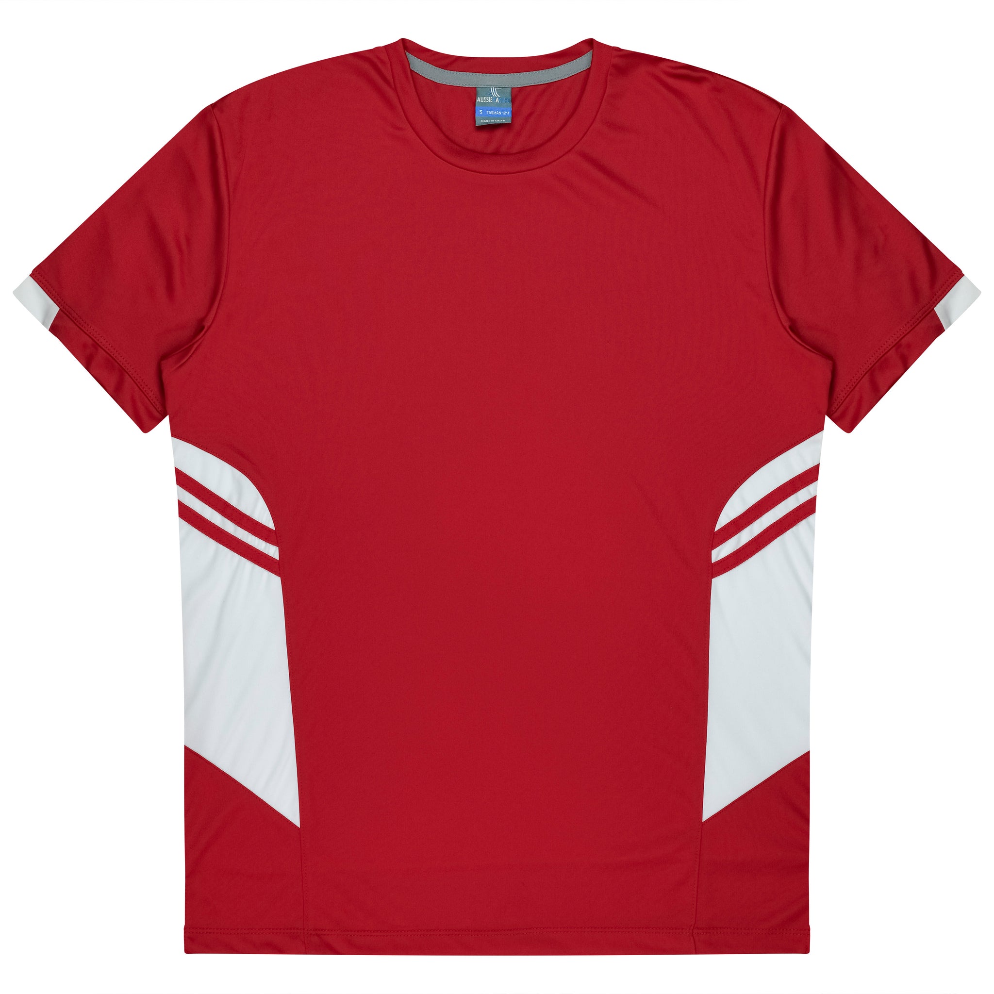 Tasman Mens Tee - Red/White