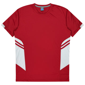 Tasman Mens Tee - Red/White