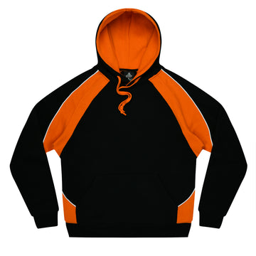 Huxley Mens Hoodie - Black/Orange/White