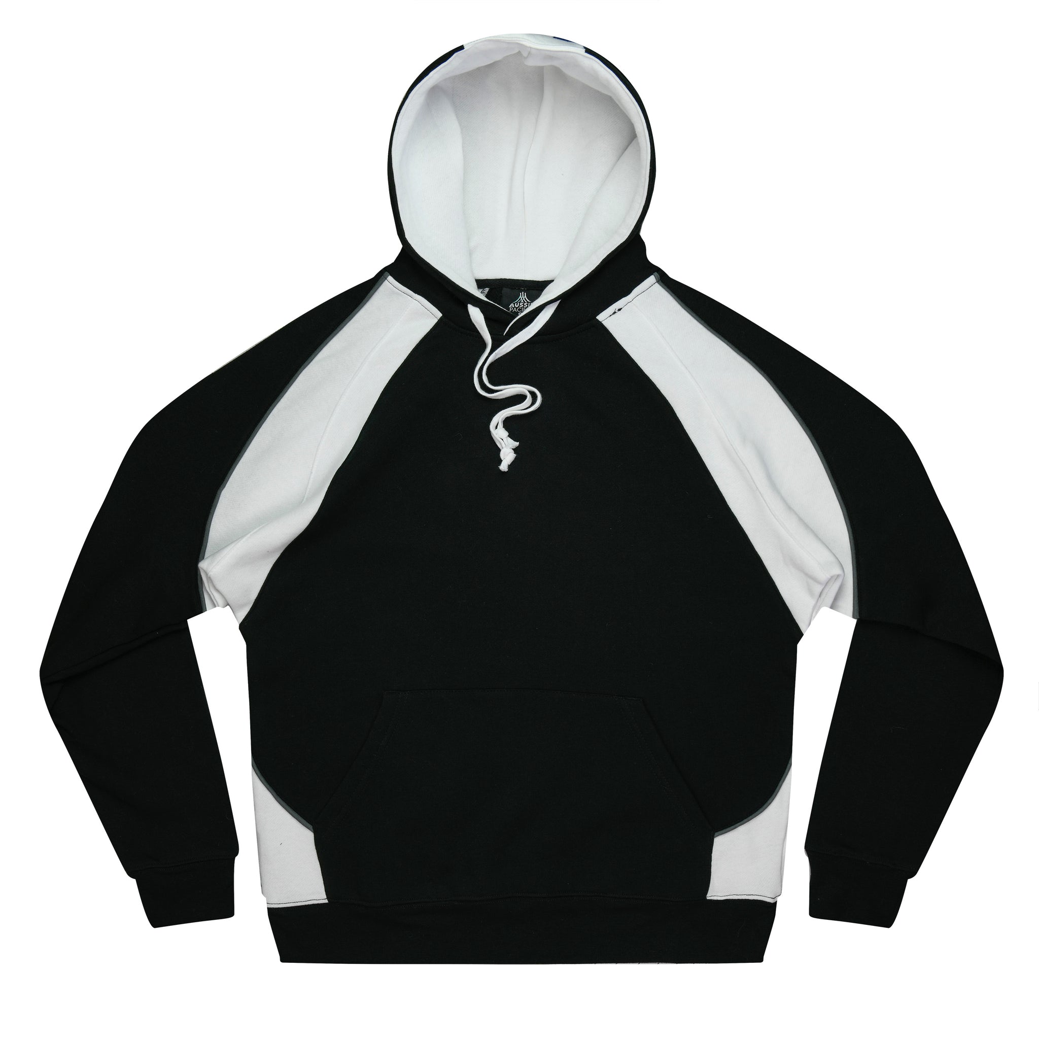 Huxley Mens Hoodie - Black/White/Ashe