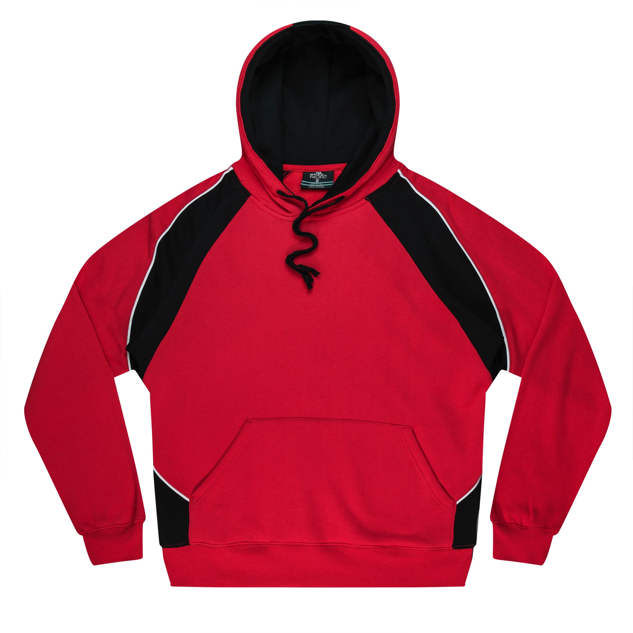 Huxley Mens Hoodie - Red/Black/White