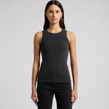 Womens Faded Organic Rib Tank