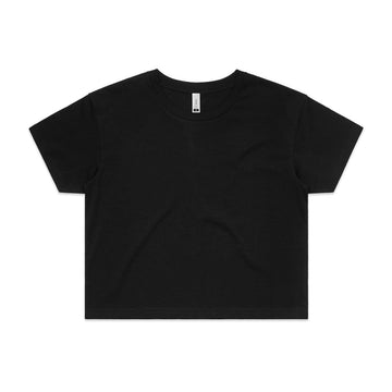 Womens Crop Tee Black