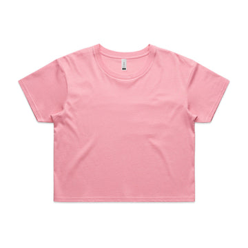 Womens Crop Tee Bubble Gum