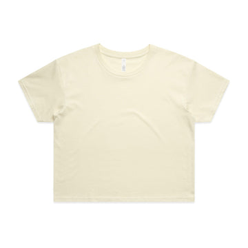 Womens Crop Tee Butter