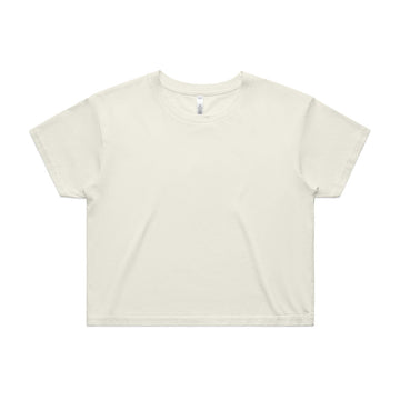 Womens Crop Tee Ecru