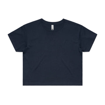 Womens Crop Tee Navy