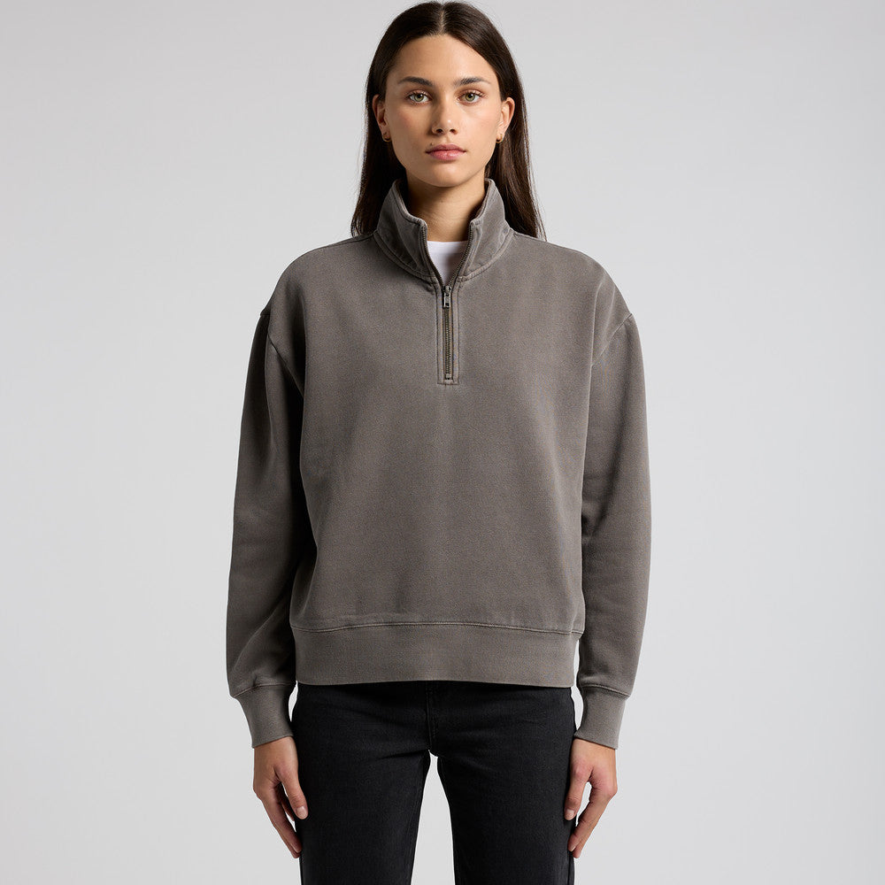 Womens Relax Faded Half Zip