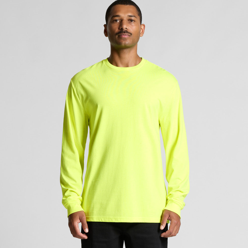 Mens Block Safety Long Sleeve Tee