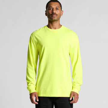 Mens Block Safety Long Sleeve Tee