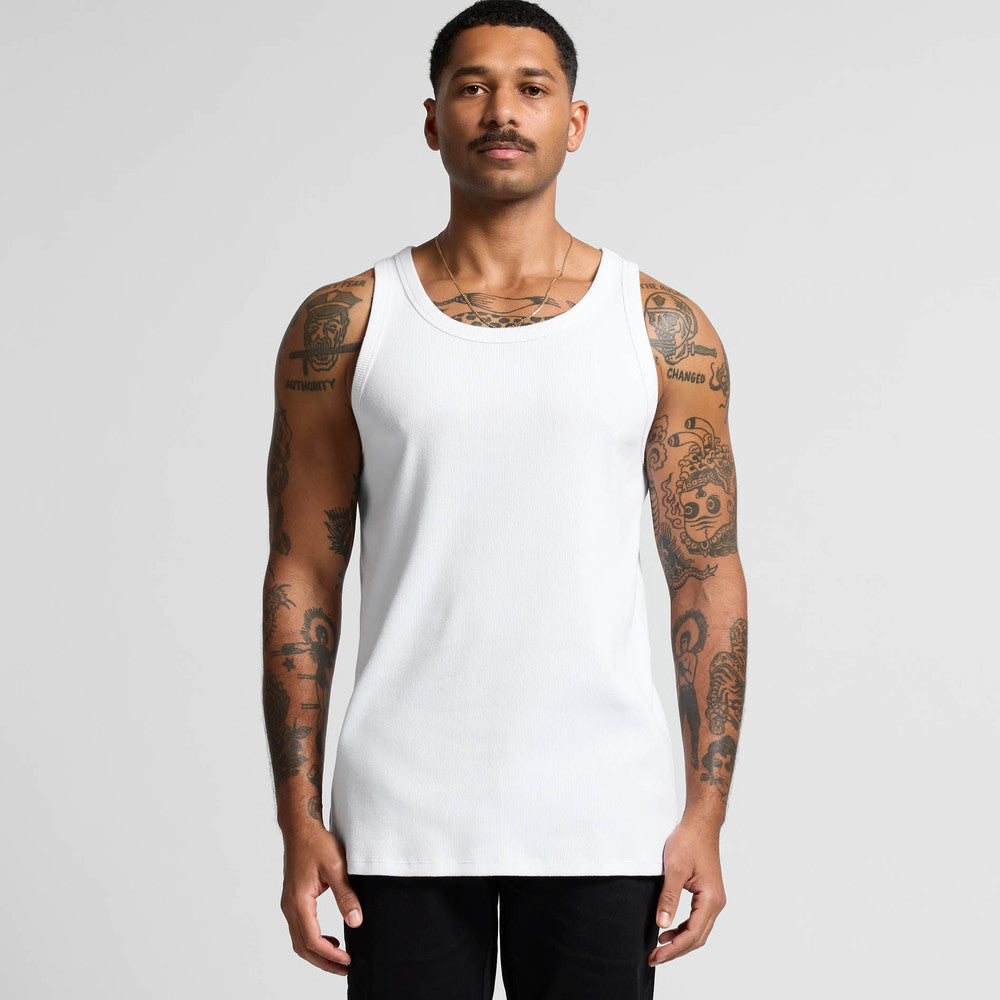 Mens Organic Rib Singlet