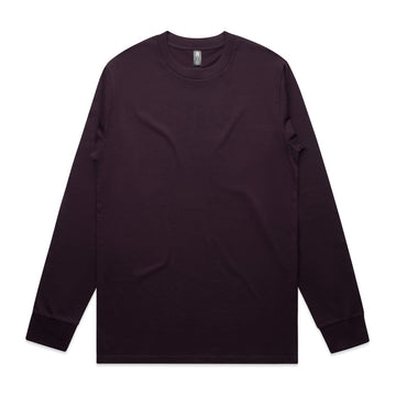 Mens Classic Long Sleeve Tee - Plum