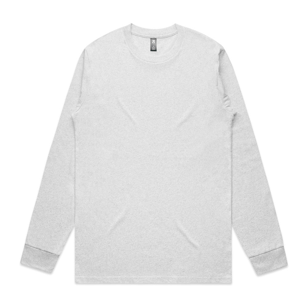 Mens Classic Long Sleeve Tee - White Marle