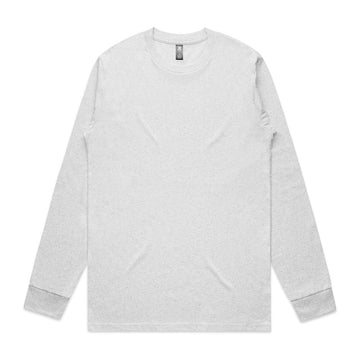 Mens Classic Long Sleeve Tee - White Marle