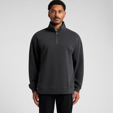 Mens Faded Half Zip