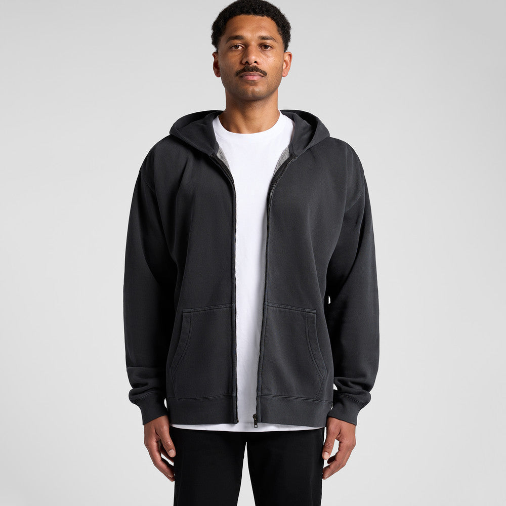 Mens Relax Faded Zip Hood