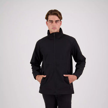 Mens Aspiring Jacket with Contrast Zip Pulls - Black/White