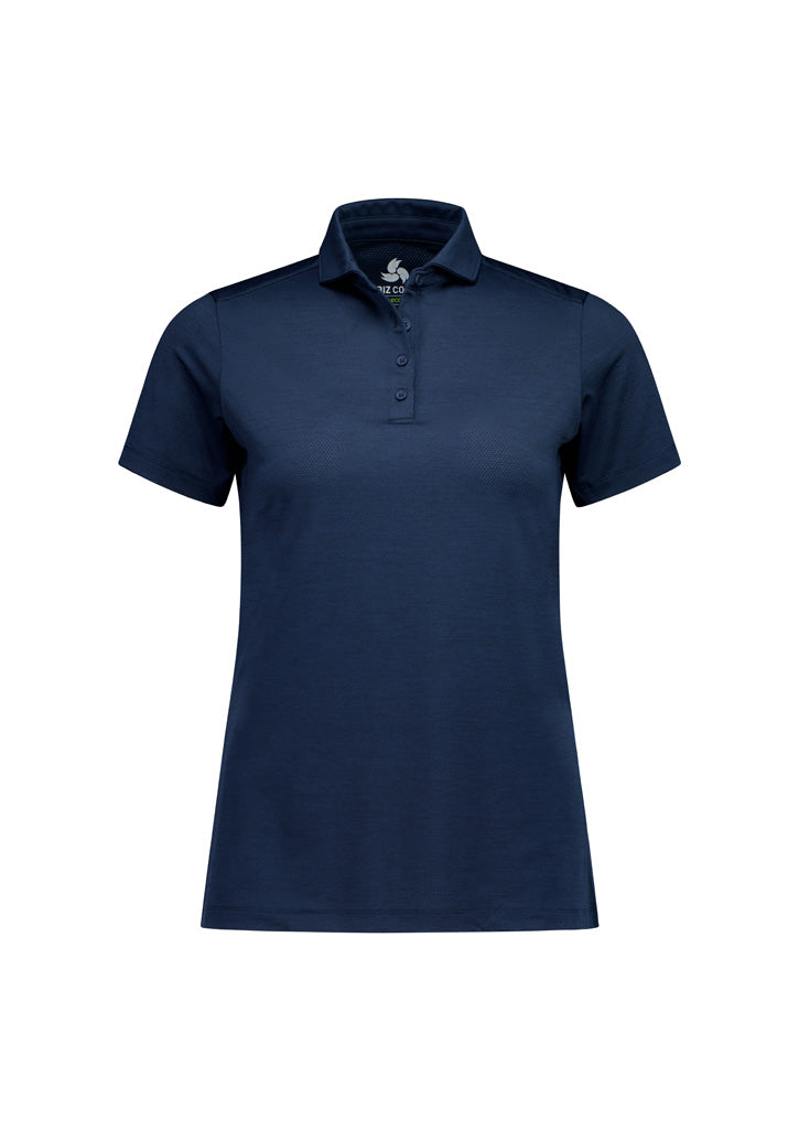 Womens Phoenix Short Sleeve Polo - Navy ||SRC=https://cdn.fashionbizapps.nz/honeybee/images/BP2610LS_Product_Navy_01.jpg