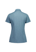 Womens Phoenix Short Sleeve Polo - Ocean Marle ||SRC=https://cdn.fashionbizapps.nz/honeybee/images/BP2610LS_Product_OceanMarle_02_zXadfTo.jpg