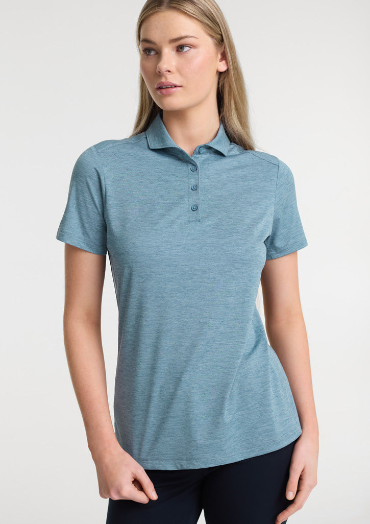 Womens Phoenix Short Sleeve Polo ||SRC=https://cdn.fashionbizapps.nz/honeybee/images/BP2610LS_Talent_OceanMarle_01.jpg