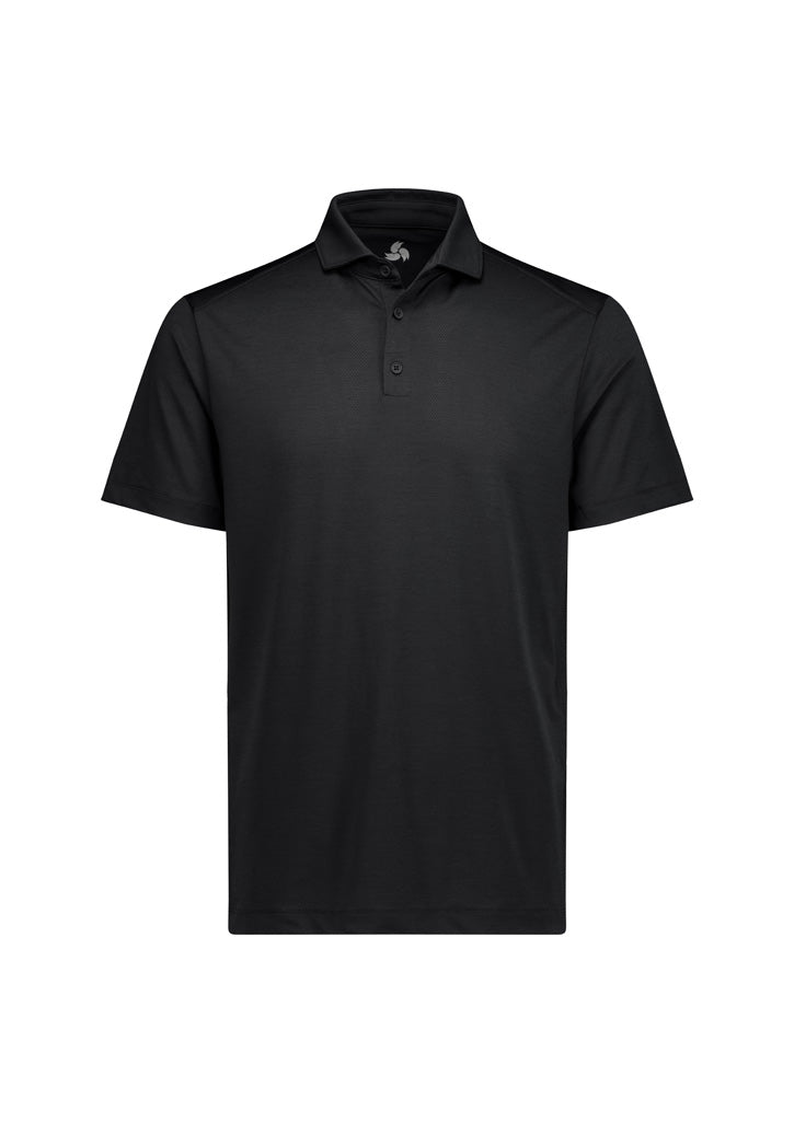 Mens Phoenix Short Sleeve Polo - Black ||SRC=https://cdn.fashionbizapps.nz/honeybee/images/BP2610MS_Product_Black_01.jpg