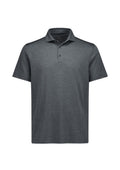Mens Phoenix Short Sleeve Polo - Charcoal Marle ||SRC=https://cdn.fashionbizapps.nz/honeybee/images/BP2610MS_Product_Charcoal_01.jpg