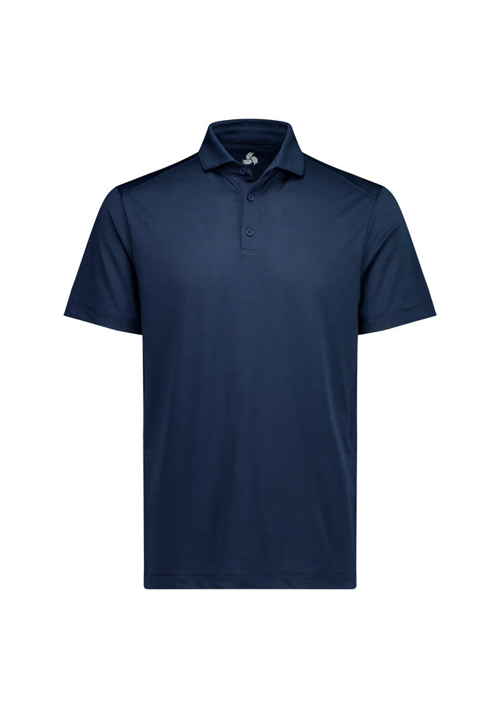 Mens Phoenix Short Sleeve Polo - Navy ||SRC=https://cdn.fashionbizapps.nz/honeybee/images/BP2610MS_Product_Navy_01.jpg