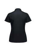 Womens Venture Short Sleeve Polo - Black ||SRC=https://cdn.fashionbizapps.nz/honeybee/images/BP2616LS_Product_Black_02_ouK1jcR.jpg