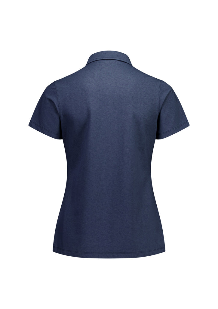 Womens Venture Short Sleeve Polo - Denim Blue ||SRC=https://cdn.fashionbizapps.nz/honeybee/images/BP2616LS_Product_DenimBlue_02_Z4BCUql.jpg