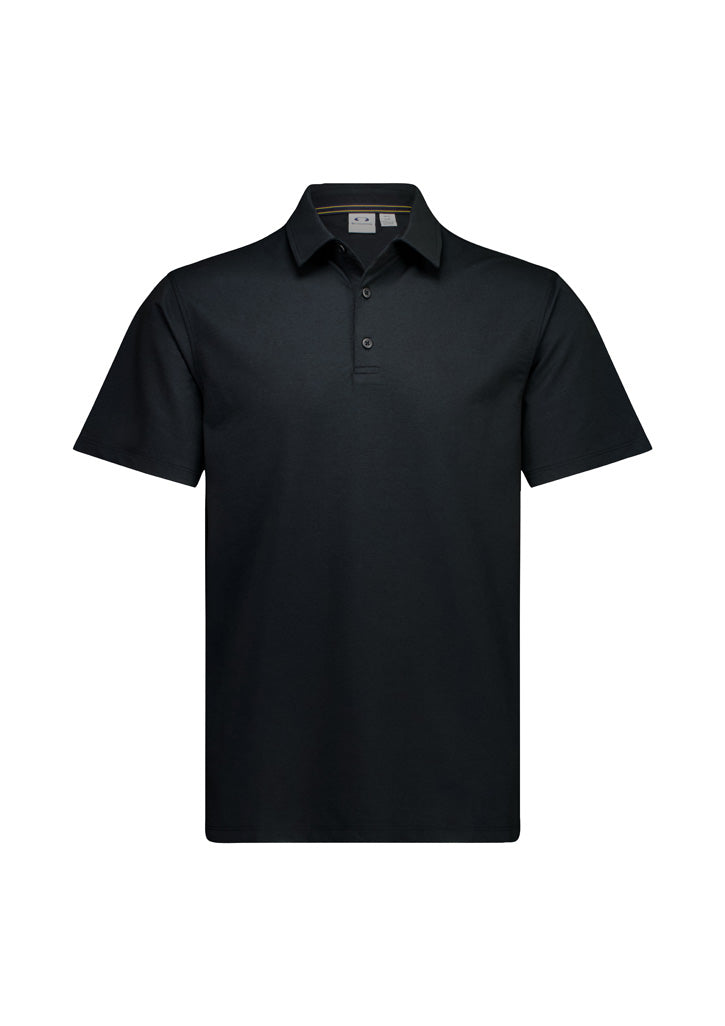 Mens Venture Short Sleeve Polo - Black ||SRC=https://cdn.fashionbizapps.nz/honeybee/images/BP2616MS_Product_Black_01.jpg