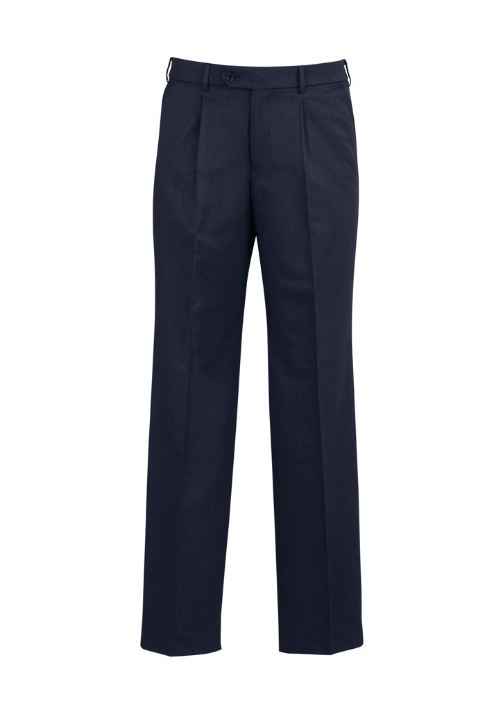Mens Classic Pleat Pant - Navy ||SRC=https://cdn.fashionbizapps.nz/honeybee/images/BS29110_bProduct_Navy_01_7bDNjL2.jpg