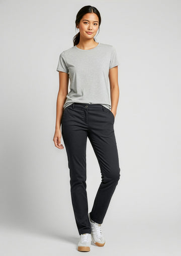 Womens Lawson Chino Pant ||SRC=https://cdn.fashionbizapps.nz/honeybee/images/BS724L_Talent_Black_02.jpg