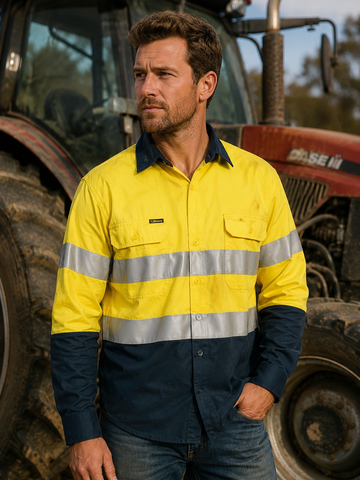 Taped Hi Vis Drill Shirt