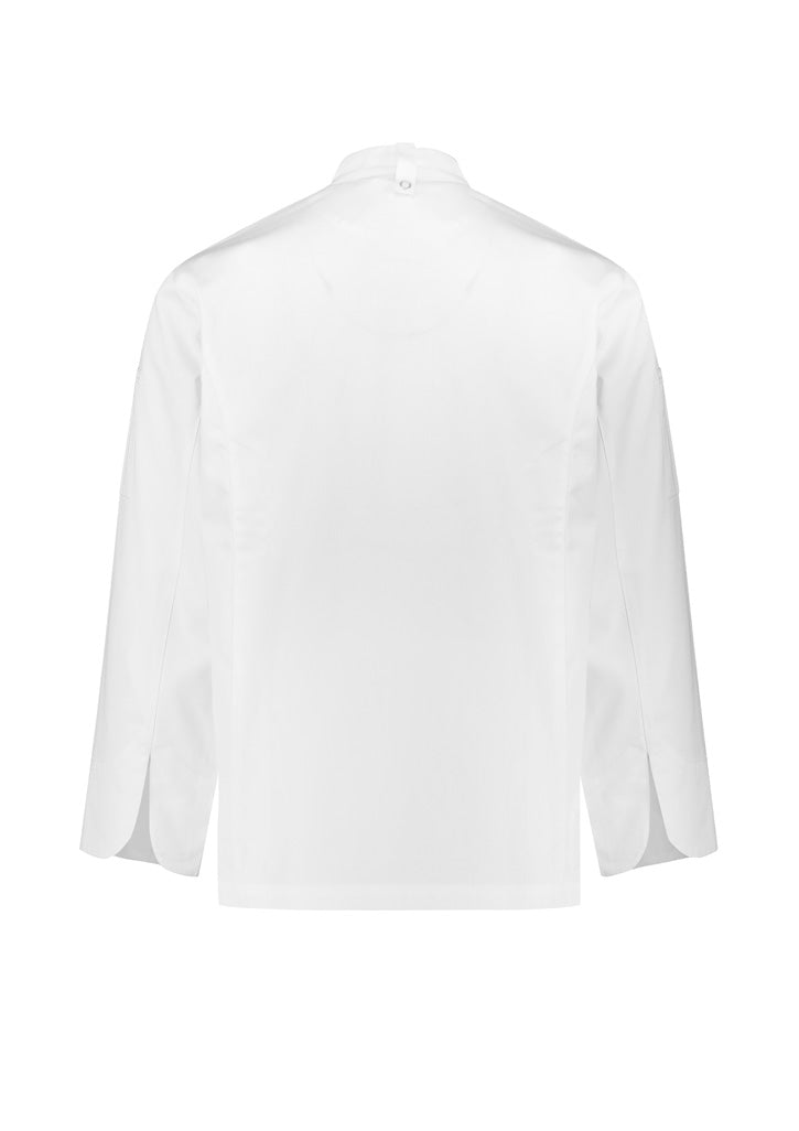 Mens Al Dente Long Sleeve Chef Jacket - White ||SRC=https://cdn.fashionbizapps.nz/honeybee/images/CH230ML_bProduct_White_02_bYEuQ24.jpg