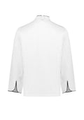 Mens Al Dente Long Sleeve Chef Jacket - White/Black ||SRC=https://cdn.fashionbizapps.nz/honeybee/images/CH230ML_bProduct_White_Black_02_oEE7XrR.jpg