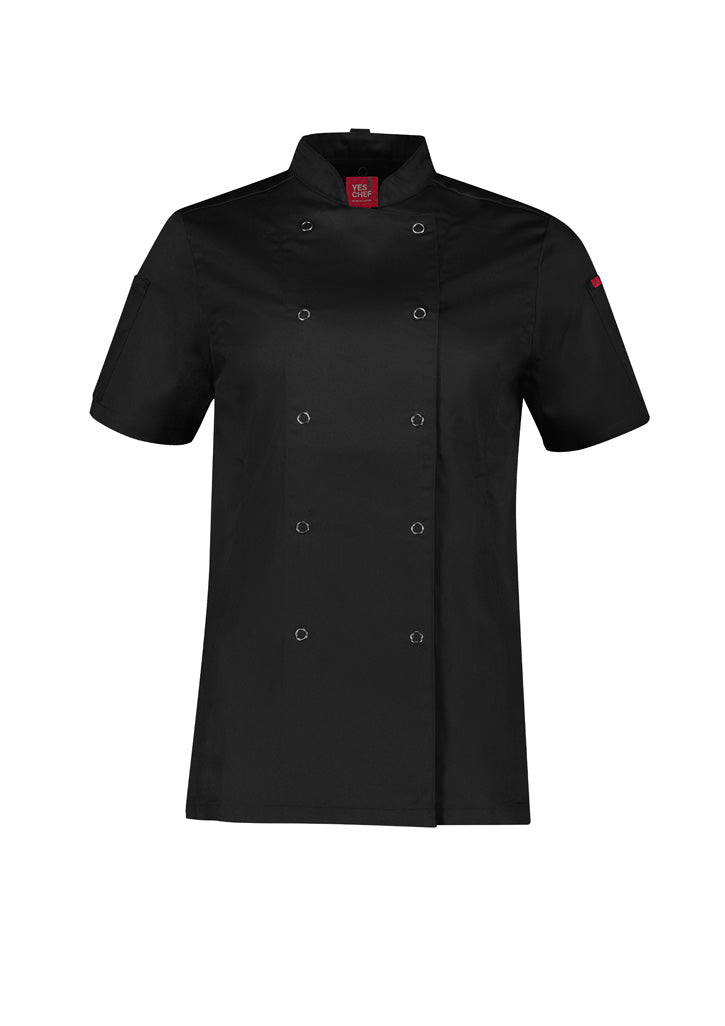 Womens Zest Short Sleeve Jacket - Black ||SRC=https://cdn.fashionbizapps.nz/honeybee/images/CH232LS_bProduct_Black_01_zlhFtaD.jpg
