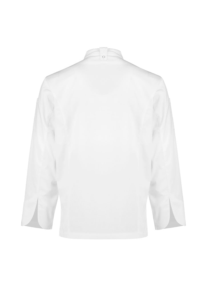 Mens Alfresco Long Sleeve Chef Jacket - White ||SRC=https://cdn.fashionbizapps.nz/honeybee/images/CH330ML_bProduct_White_02_n8xMrp5.jpg