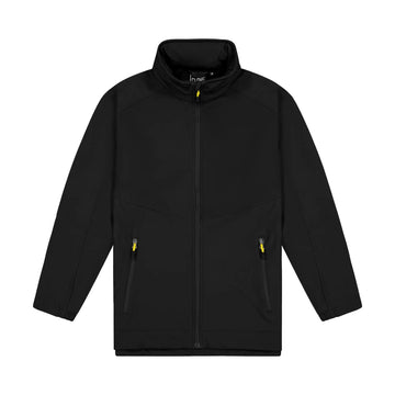 Kids Aspiring Jacket with Contrast Zip Pulls - Black/Yellow