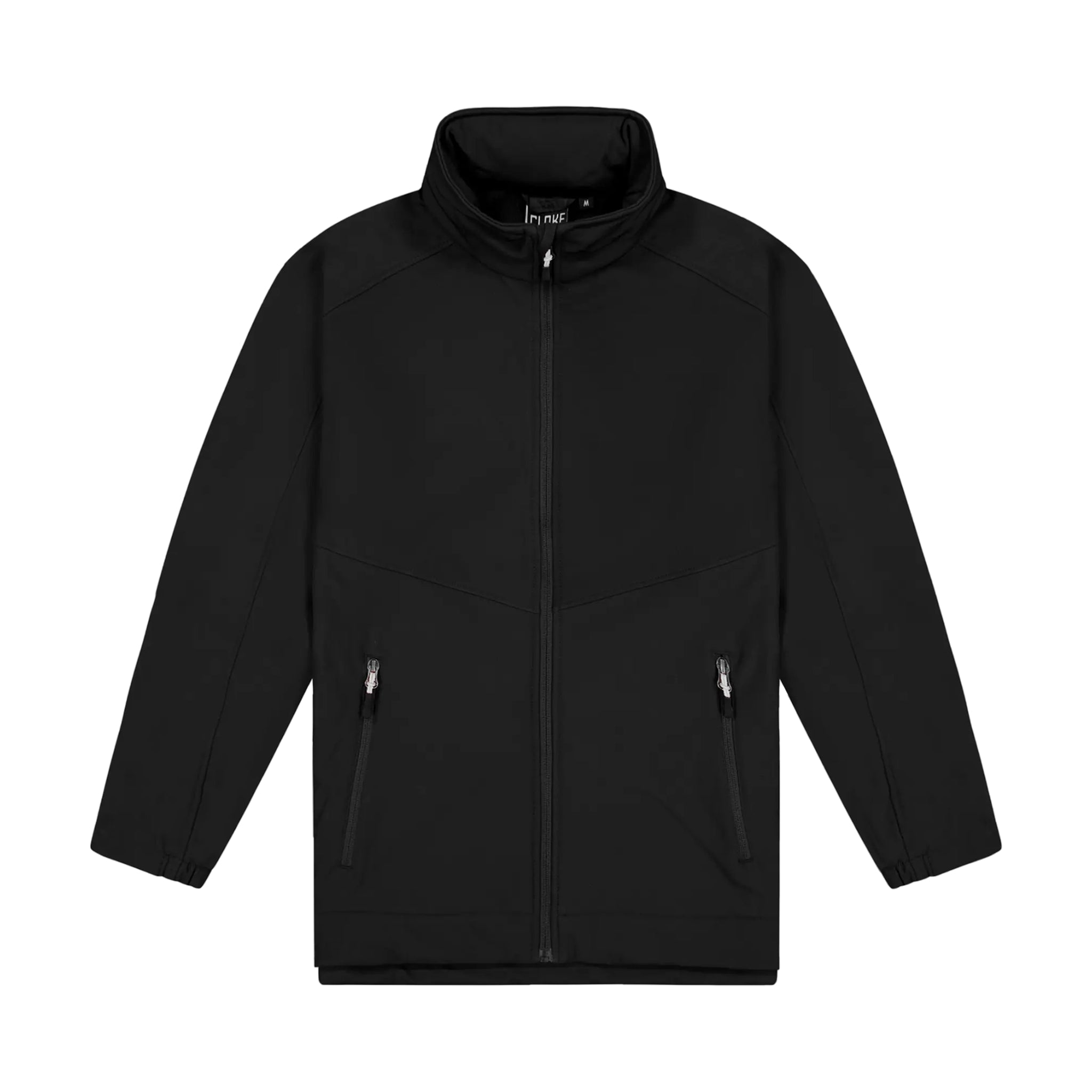 Mens Aspiring Jacket with Contrast Zip Pulls - Black/Grey