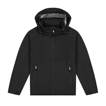 Mens Aspiring Jacket with Contrast Zip Pulls - Black/White