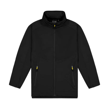 Mens Aspiring Jacket with Contrast Zip Pulls - Black/Yellow