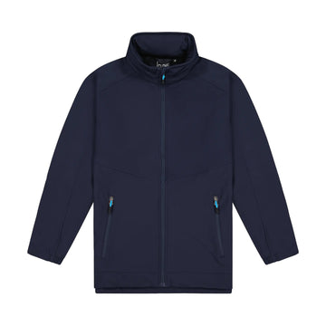 Mens Aspiring Jacket with Contrast Zip Pulls - Navy/Aqua
