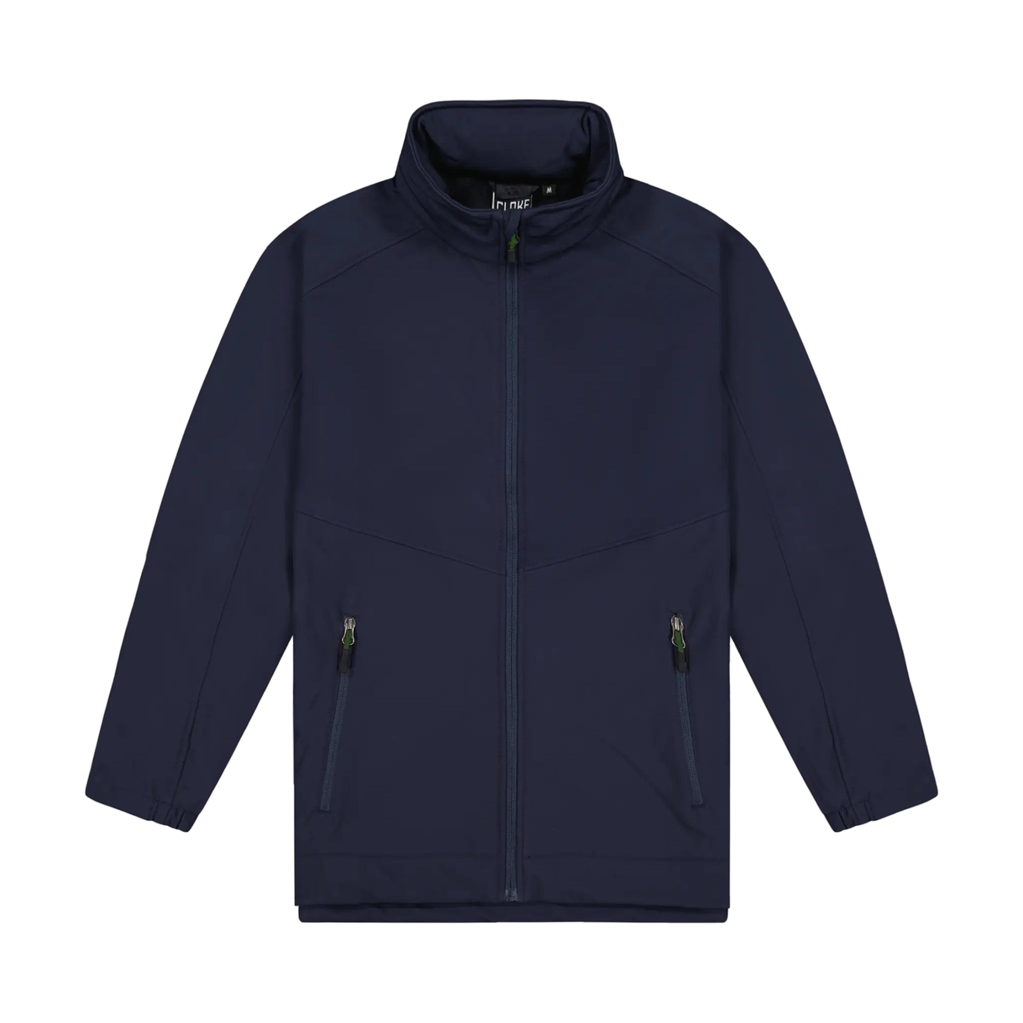 Mens Aspiring Jacket with Contrast Zip Pulls - Navy/Bottle